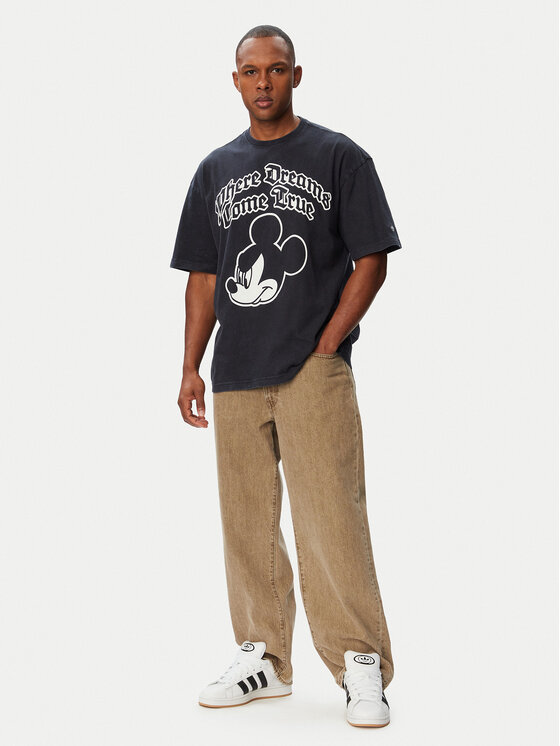 adidas adidas Tričko Adidas Disney Mickey Mouse Dreams IA4402 Čierna Loose Fit