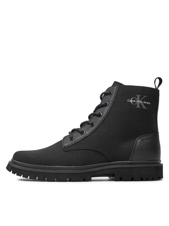 Calvin Klein Jeans Calvin Klein Jeans Schnürschuhe Eva Boot Mid Laceup Mix Mtr YM0YM00982 Schwarz