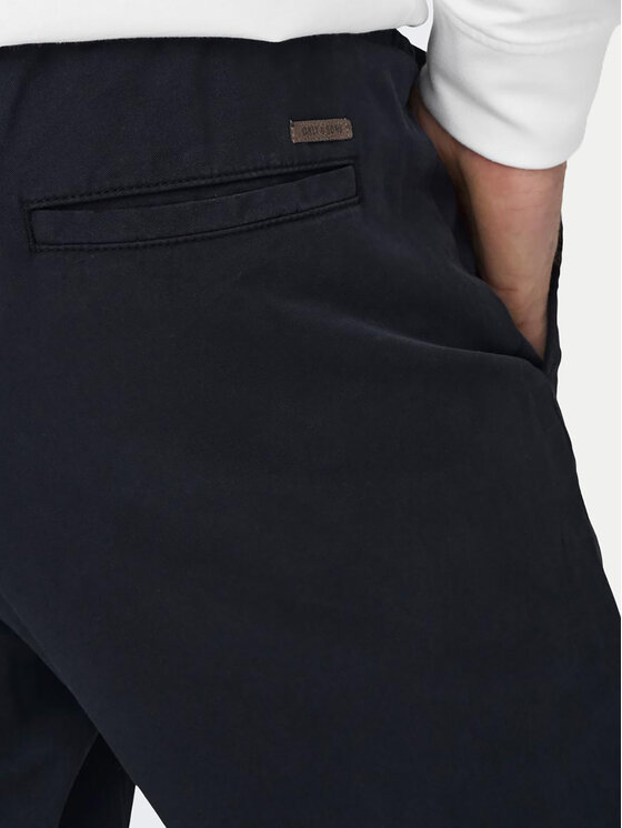 Only & Sons Only & Sons Chino nohavice Linus 22029765 Tmavomodrá Tapered Fit