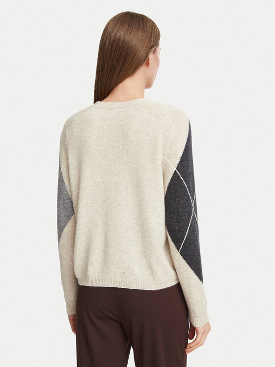 Marella Marella Sweter 2625366212200 Beżowy Regular Fit