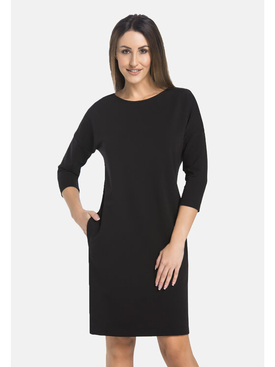 Teyli Teyli Sukienka 356 Czarny Standard Fit