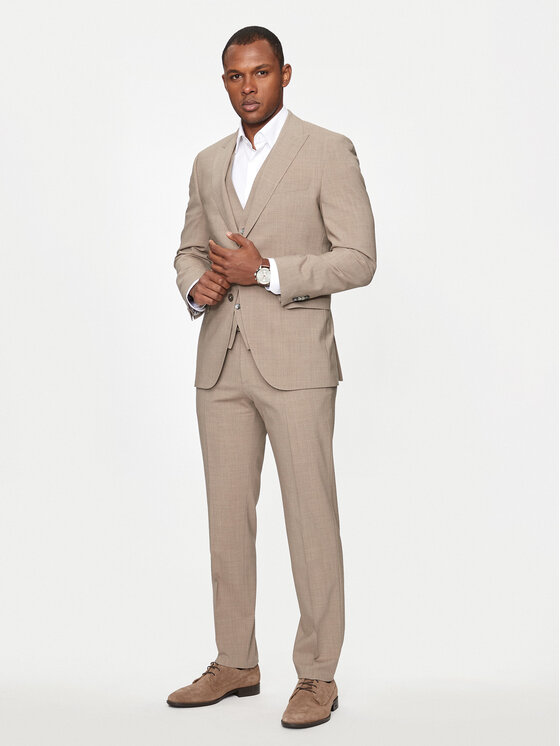 BOSS Boss Anzug H-Jeckson-3Pcs-241 50509549 Beige Regular Fit