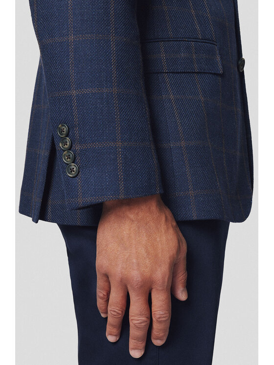 Lancerto Lancerto Marynarka Modesto MA073224000008 Granatowy Slim Fit