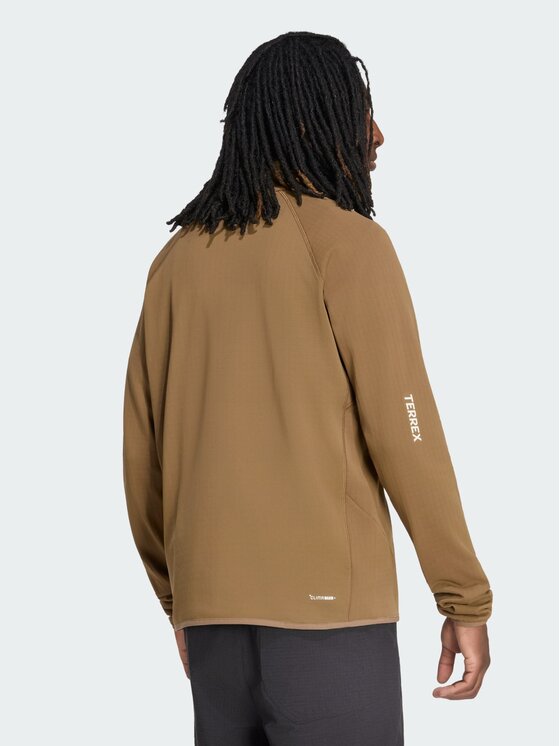 adidas adidas Bluza techniczna 165062 Brązowy Slim Fit