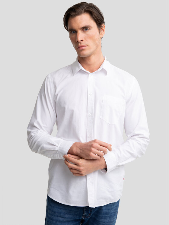 BIG STAR BIG STAR Koszula TRIXI Biały Basic Fit