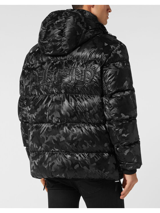 PHILIPP PLEIN PHILIPP PLEIN Kurtka puchowa 19327 Czarny Regular Fit