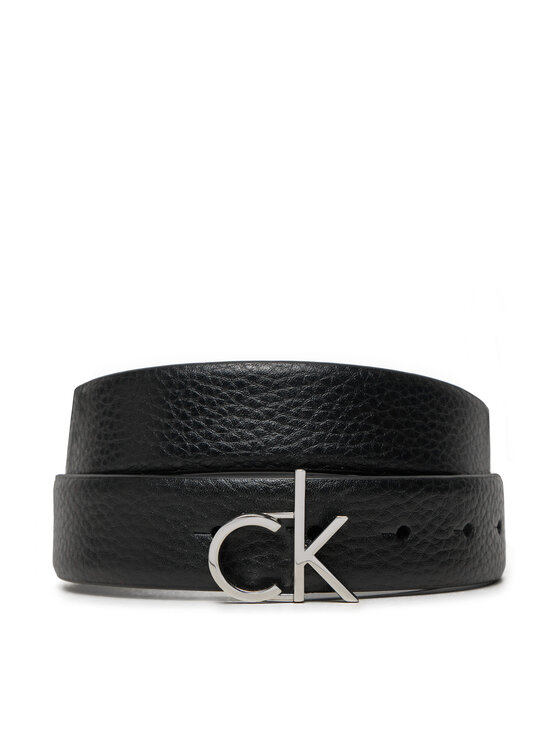 Calvin Klein Dámsky opasok Ck Logo Buckle Belt 3.0_Pbl K60K613073 Čierna