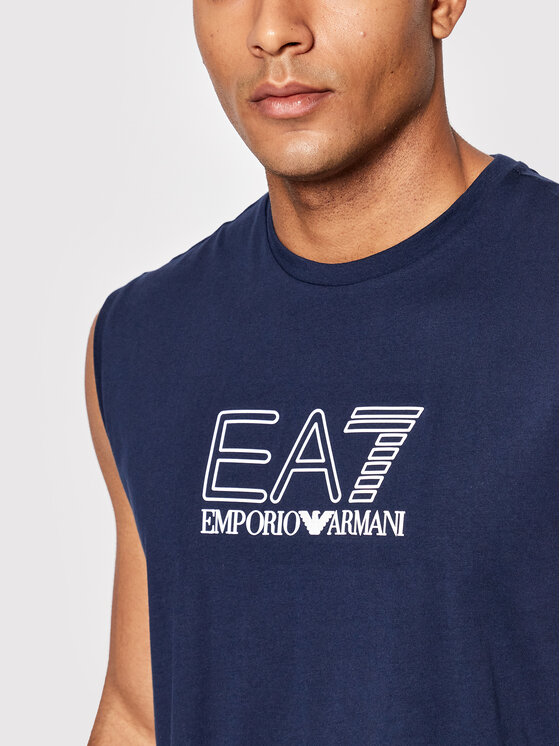 EA7 Emporio Armani TankTop 3LPT80 PJ02Z 1554 Dunkelblau Regular Fit