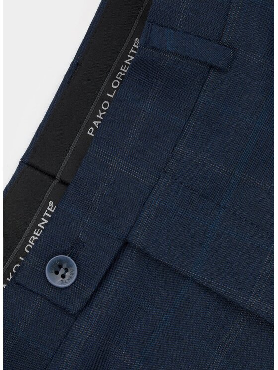 Pako Lorente Pako Lorente Spodnie garniturowe P20SF-6G-018 Granatowy Slim Fit