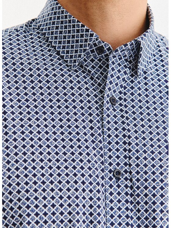 Pako Lorente Pako Lorente Koszula P25WF-1X-043 Granatowy Regular Fit