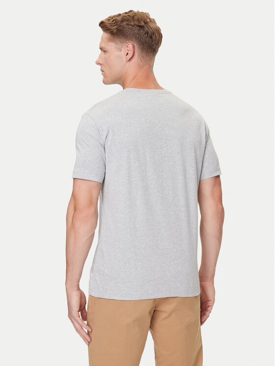 Gant Gant T-Shirt Shield 2003184 Szary Regular Fit