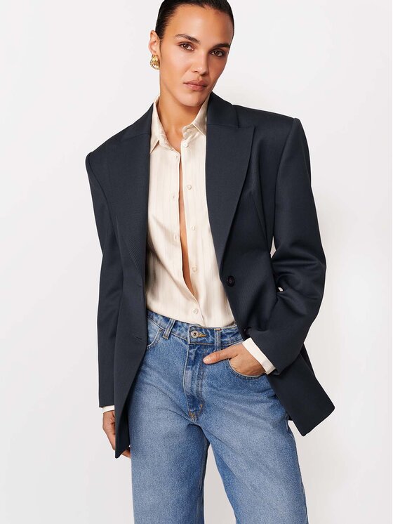 La Mania La Mania Giacca da abito ELAIA Grigio Basic Fit