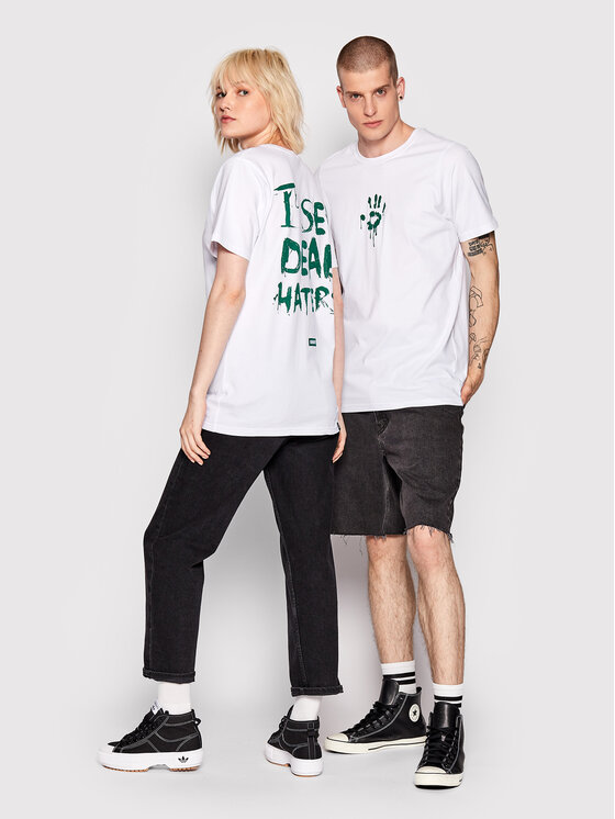 T-shirt Unisex i See Dead Haters Bianco Regular