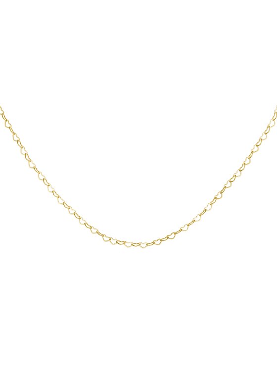 Rosefield Rosefield Naszyjnik Heart Chain Necklace Gold Złoty