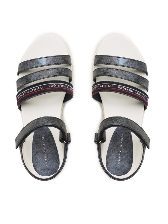 Tommy Hilfiger Tommy Hilfiger Sandale Platform Velcro Sandal T3A2-32763-0568 S Tamnoplava
