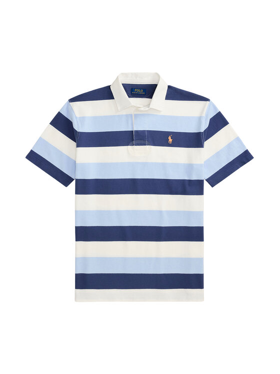 Polo Ralph Lauren Polo Ralph Lauren Polo marškinėliai Ssl Rug 710977587001 Mėlyna Regular Fit