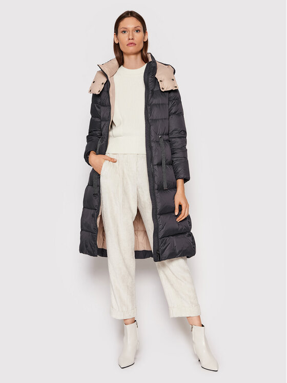 Cappellini Cappellini Пухено яке M24396 6098C Сив Regular Fit