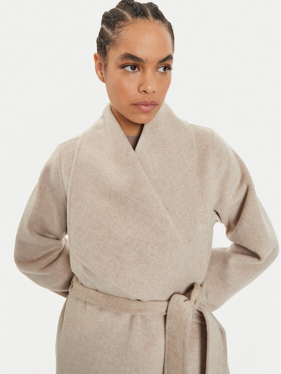 IVY OAK IVY OAK Cappotto di lana Carrie Rose IO111048 Beige Loose Fit