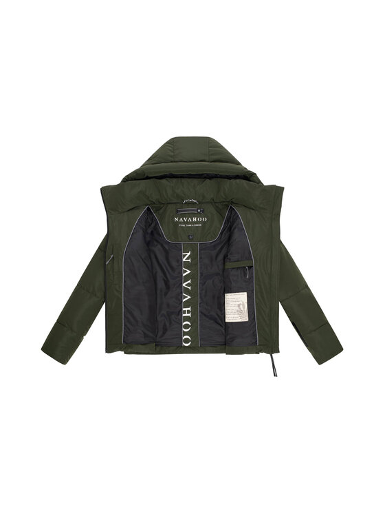 Navahoo Navahoo Kurtka zimowa Frostherz Zielony Regular Fit
