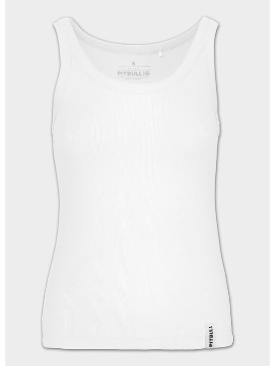 PITBULL PITBULL Tank top Rib LAYLA II Biały Regular Fit