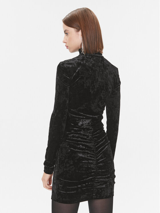 Patrizia Pepe Patrizia Pepe Koktejlové šaty 2A2613/J050-K103 Černá Slim Fit