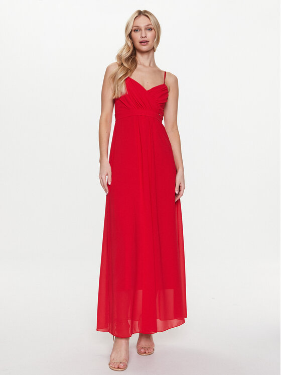 Rinascimento Rinascimento Vakarinė suknelė CFC0112346003 Raudona Regular Fit