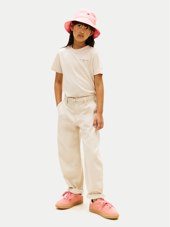 Tommy Hilfiger Tommy Hilfiger Tričko KS0KS00661 Béžová Regular Fit