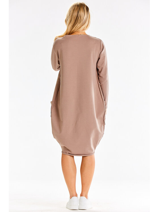 Infinite You Infinite You Vestito di maglia M329 Marrone Basic Fit