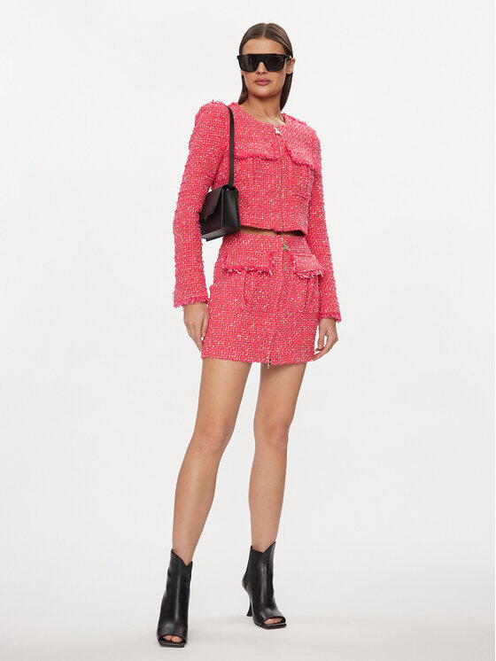 Patrizia Pepe Patrizia Pepe Fustă mini 8G0402/A376-F592 Roz Regular Fit