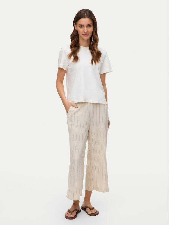 Vero Moda Vero Moda Culotte nadrág Mindy 10322130 Bézs Loose Fit