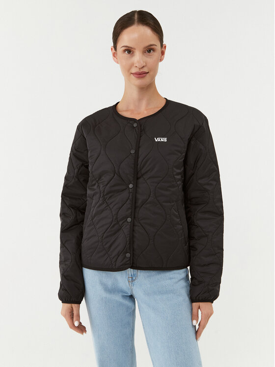 Vans Prehodna jakna Forces Os Short Rev Liner Jacket VN0A7RNG Črna Relaxed Fit