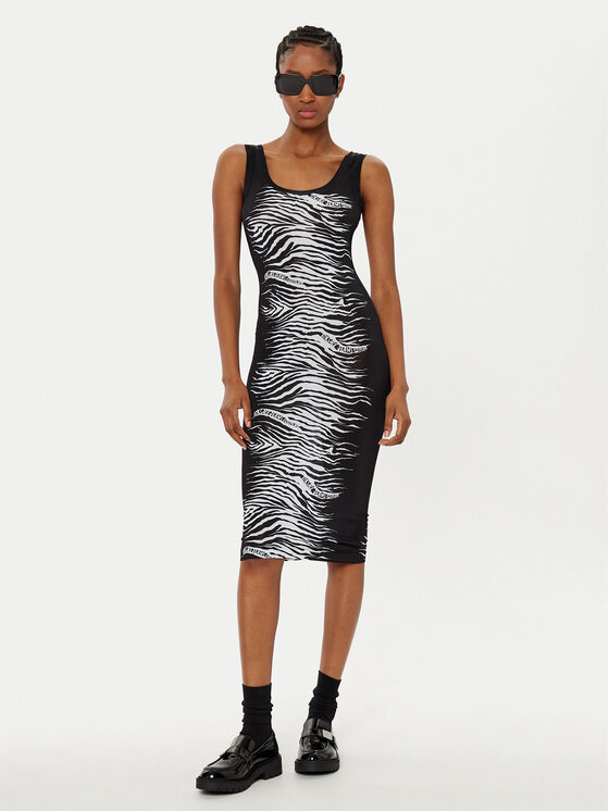 Versace Jeans Couture Versace Jeans Couture Igapäevane kleit 78HAO9P6 Must Slim Fit