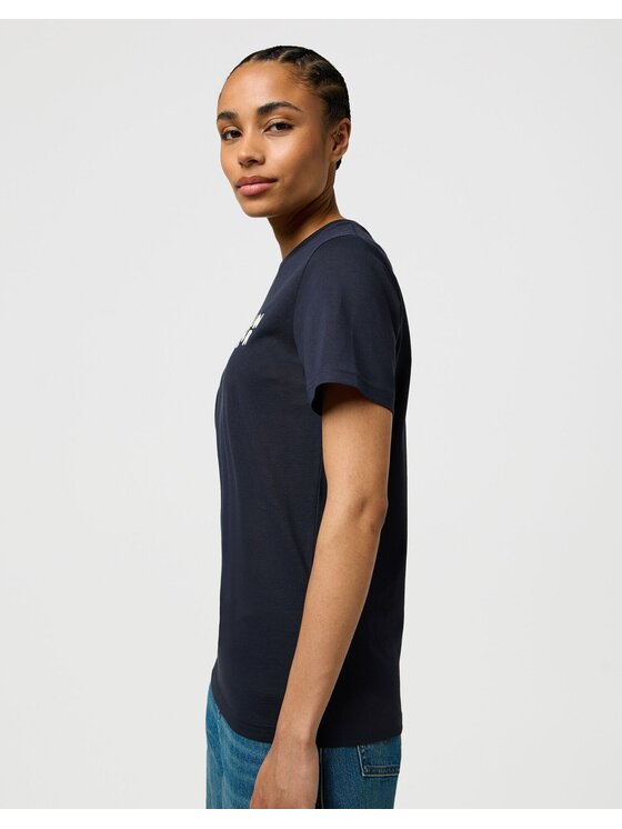 Wrangler Wrangler T-shirt SIGN OFF TEE Blu Regular Fit