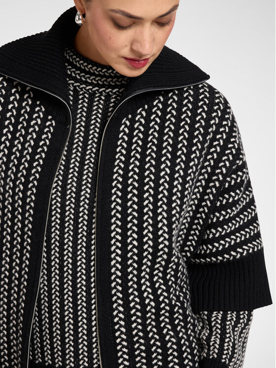 Elena Mirò Elena Mirò Cardigan S604E003748N0A1 Nero Over Fit