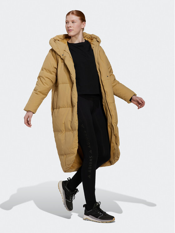 adidas adidas Пухено яке Big Baffle HN9938 Бежов Regular Fit