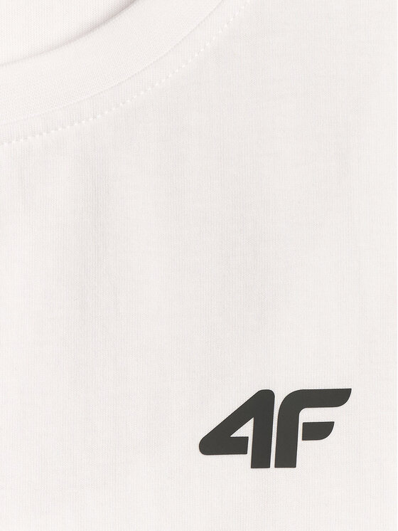 4F 4F Tank top BASIC 5 Biały Regular Fit