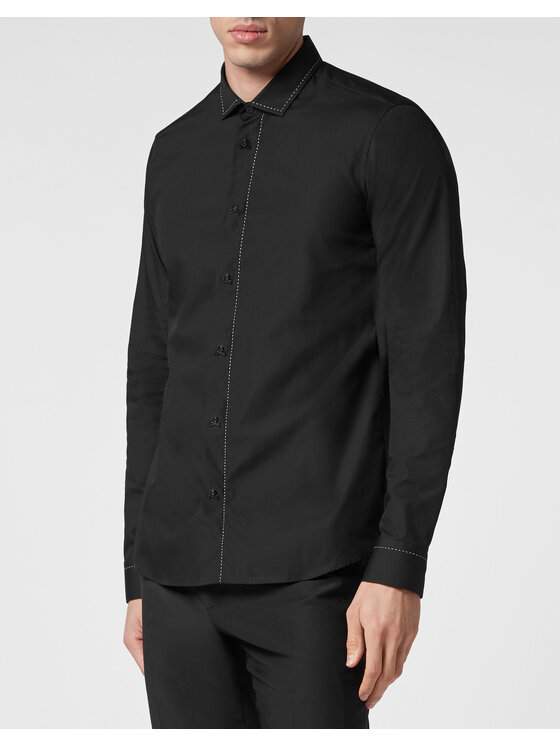 PHILIPP PLEIN PHILIPP PLEIN Camicia 3151 Nero Fitted Fit