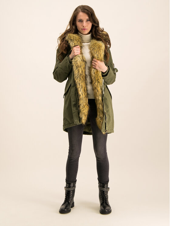 Pepe Jeans Hanorac Jane PL401703 Verde Regular Fit Modivo.ro