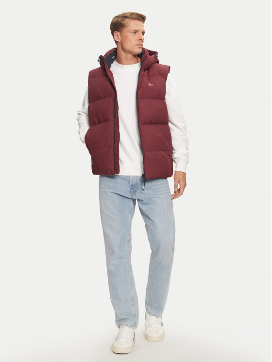 Tommy Jeans Tommy Jeans Ujjatlan Essential DM0DM20465 Piros Regular Fit