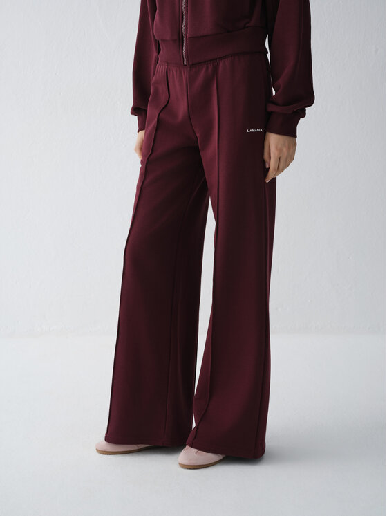 La Mania La Mania Pantaloni da tuta APOLLO Bordeaux Basic Fit