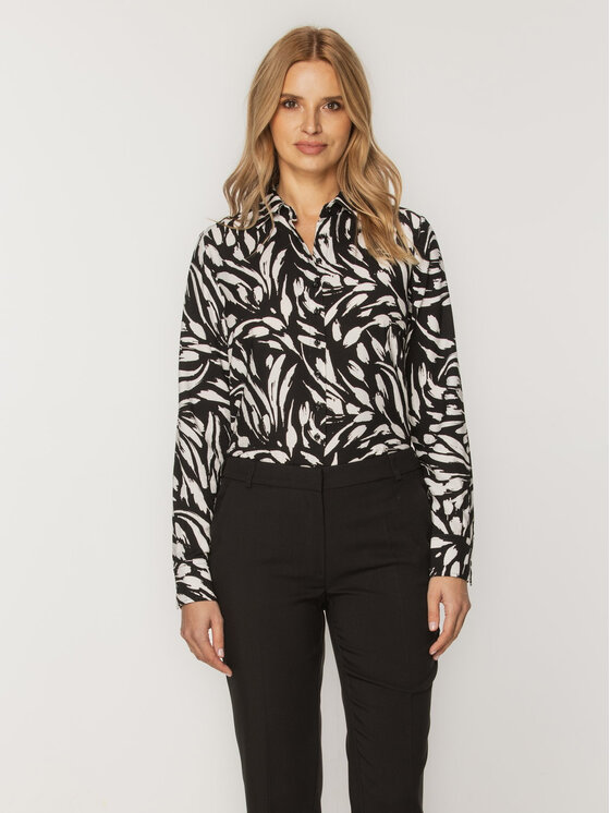 Willsoor Willsoor Koszula 61386 Czarny Regular Fit