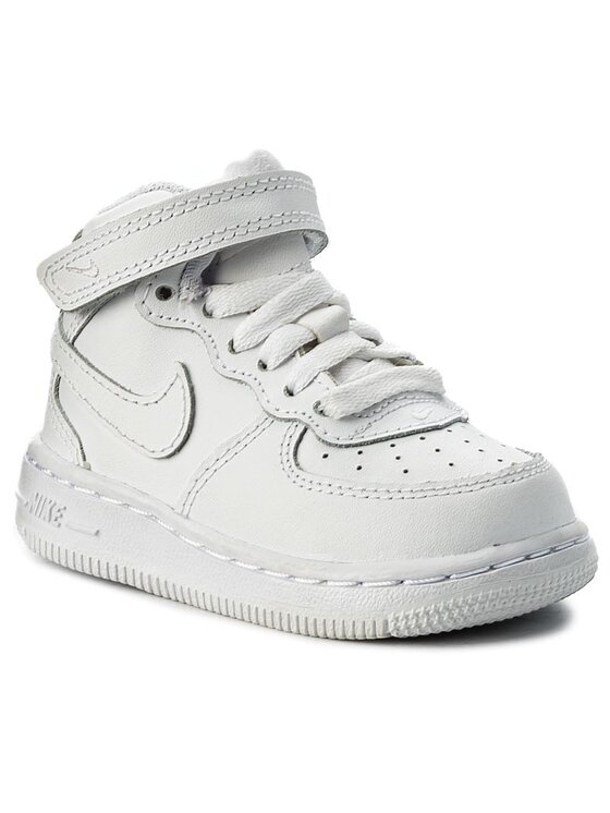 Nike Nike Sneakersy Force 1 Mid (Td) 314197 113 Biały