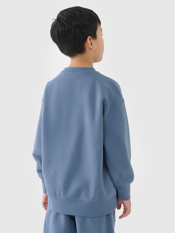 4F 4F Mikina 4FJRSS25TSWSM2040-32S Modrá Regular Fit