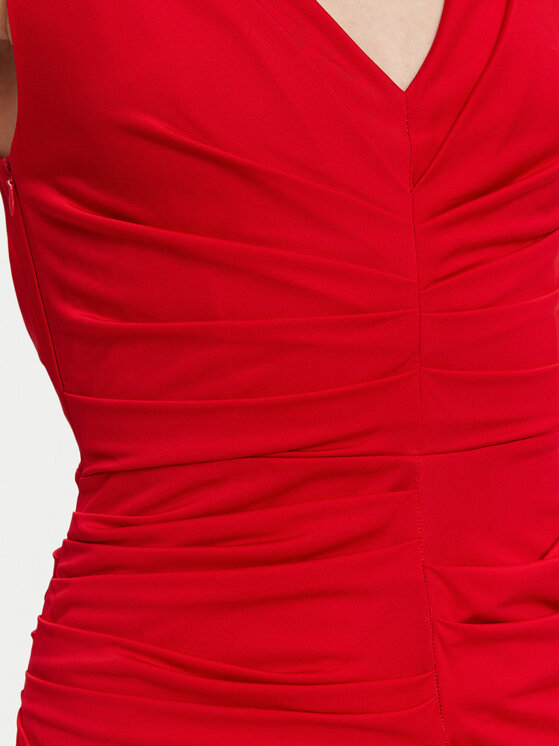 Marella Marella Φόρεμα κοκτέιλ Harald 2513621022 Κόκκινο Slim Fit