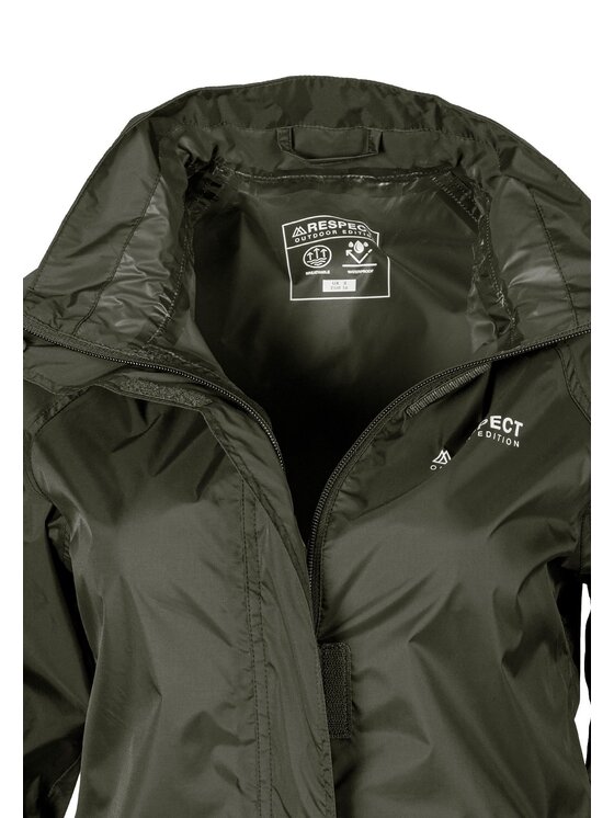 minoti minoti Kurtka przeciwdeszczowa 26LRJACKET3 Khaki Regular Fit