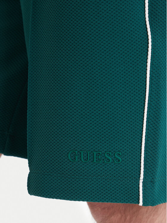 Guess Guess Szorty sportowe Z6GD11 K3210 Zielony Regular Fit