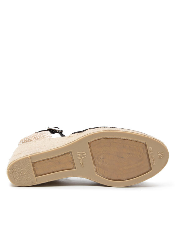 Castañer Castañer Espadrile Carol/8ED/001 020975-100 Negru