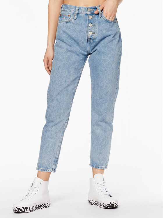 Tommy Jeans Jeans hlače Izzy DW0DW15494 Modra Regular Fit