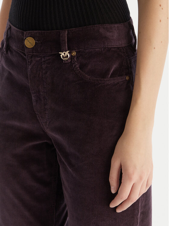 PINKO PINKO Stoffhose Old Velvet 105662 A2WS Violett Regular Fit