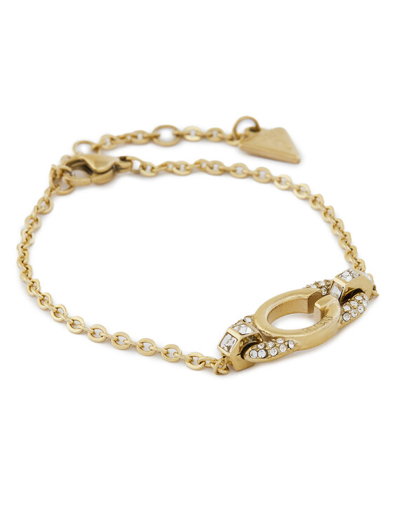 Guess Guess Zestaw bransoletka i kolczyki JUBS04 693JW Złoty